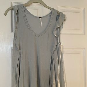 Free people green flowy style tank.